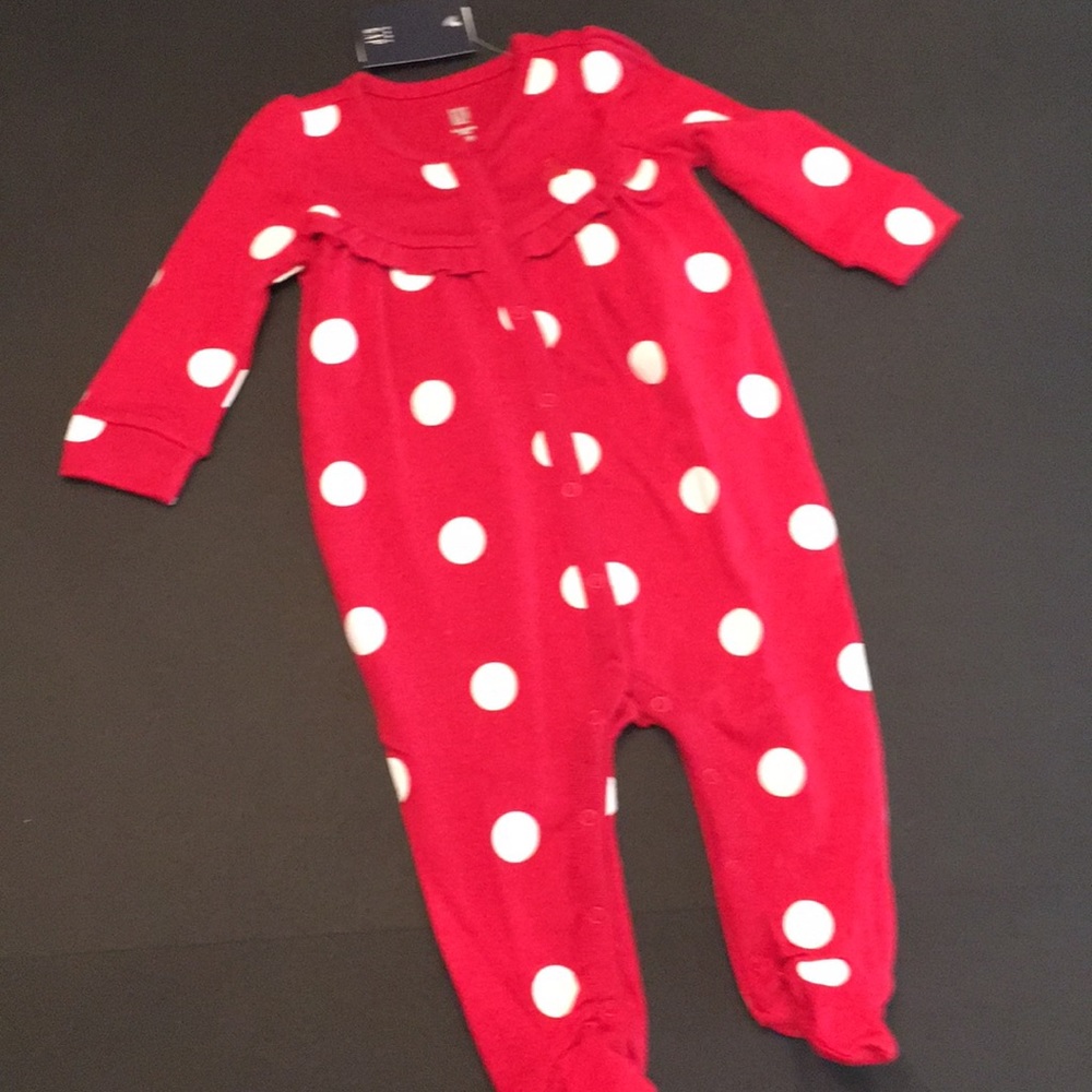 Baby fleece footed romper